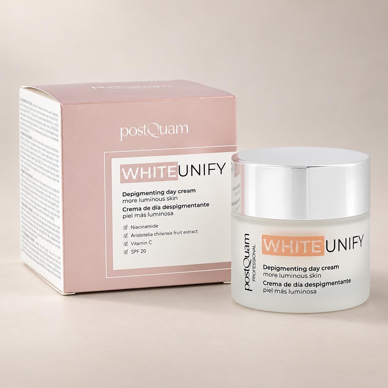 DEPIGMENTING CREAM WHITE UNIFY SPF 50 ML.